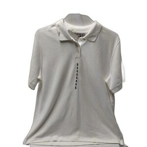 Croft & Barrow Polo Shirt Classic Fit Short Sleeve‎ Top White XL